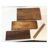 Lot of 3 Wood Crate Advertising Panels, Explosives