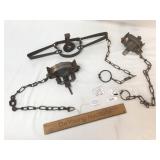 Lot of 3 Hunting or Game Traps, Vintage or Antique