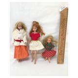 Lot of 3 Dolls, Skipper and 1963 Mattel