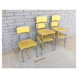Lot of 5 Heywood Wakefield Chairs, Mid Century, Sc