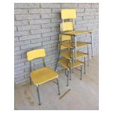 Lot of 5 Heywood Wakefield Chairs, Mid Century, Sc
