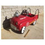 Peddle Car, Fire Truck, Pressed Steel