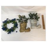 Lot of 3 Christmas Decorations or Items, Vintage