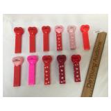 Lot of 11 PEZ Dispensers, Including Valentine