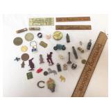 Lot of 38 Items, Trinkets, Cracker Jack Toys and M