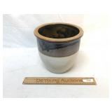 Crock, Apple Butter, Glazed Pottery Earthenware, A