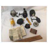 Lot of 4 Fishing Reels, Zebco and Others, Vintage