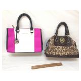 Lot of 2 Michael Kors Handbags Purses