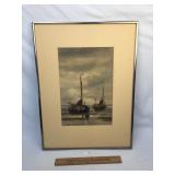 Original Watercolor, Boats, by Adriaan Christiaan