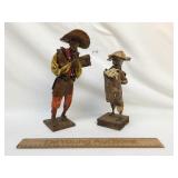 Lot of 2 Paper Mache Figures, Vintage