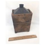Kerosene Can w/ Wood Cover, Antique