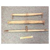 Lot of 3 Single Tree Yoke Hitches, Antique
