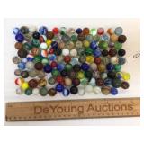 Lot of 123 Marbles, Antique