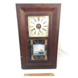 American Clock Wood Shelf or Mantel Ogee Clock, An