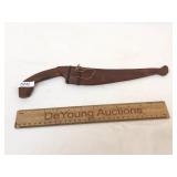 Filipino Bolo Knife w/ Wood Sheath, Vintage or Ant