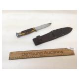 CASE Stag Knife w/ Leather Sheath