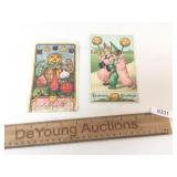 Lot of 2 Halloween Postcards, 1900