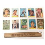 Lot of 10 Baseball Trading Cards, Vintage
