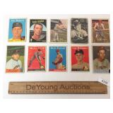 Lot of 10 Baseball Trading Cards, Vintage
