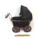 Wood Baby Buggy, Modern, Decorative