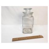 Clear Glass Necco Sweets Candy Display Jar, Vintag