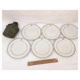 Lot of 6 Department of the Navy Dinner Plates & Mi