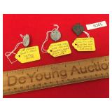 Lot of 3 WWII Era German Pins; 1942 WHW Pin, 1942