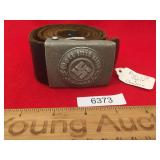 WWII Era German Nazi Police Belt & Buckle, Antique