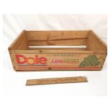 Dole Grapes Crate, Advertising