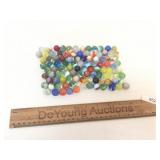 Lot of 100 Glass Marbles, Vintage or Antique