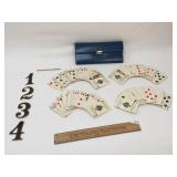 Card Game in Case, Vintage