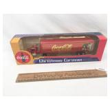 Coca-Cola Christmas Caravan Diecast Metal Tractor