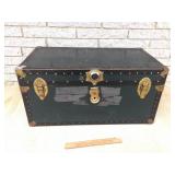 Wood & Metal Trunk, Vintage