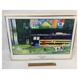 Print, Folk Art, The Dugout by Mike Smith