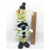Murano Goofus Glass Clown, Vintage