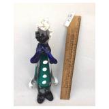 Murano Goofus Glass Clown, Vintage