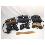 Lot of 3 Binoculars in Cases, Vintage