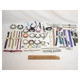 Mixed Lot of 50+ Womens Watches, Bands and Parts