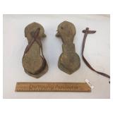 Handcrafted Wood and Leather Platform Sandal Shoes