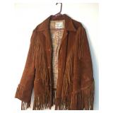 Pioneer Wear Fringe Leather or Suede Coat Jacket,