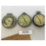Lot of 3 Pocket Watches, Vintage or Antique