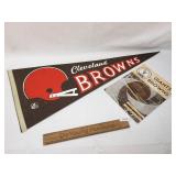 Cleveland Browns Pennant and 1954 Giants/Browns Of