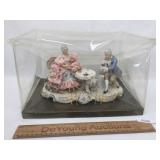 Dresden Lace Ribbon Porcelain Figurine, 18th C. Vi