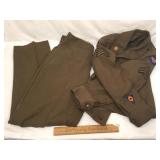 WWII Era Military Army Uniform Ike Jacket and Pant