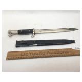 WWII Era German Military Bayonet w/ Scabbard by Al