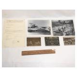 Lot of 6 German Military Photographs, Postcards an