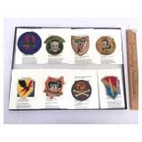 Lot of 8 Vietnam Patches in Case
