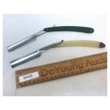 Lot of 2 Straight Razors, Antique