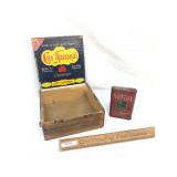 Lot of 2; Velvet Tobacco Tin and City National Cro