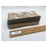 Lot of 32 Stereoview Cards, Antique